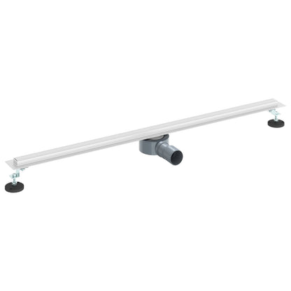 360° Shower Drain with Slim Model Silver 100 cm