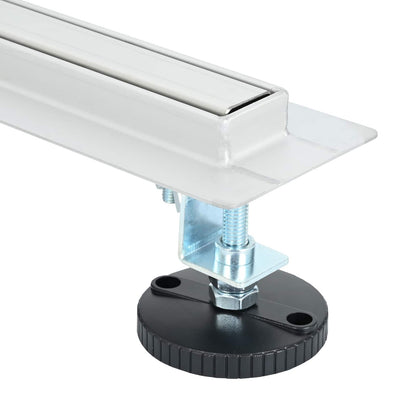 360° Shower Drain with Slim Model Silver 50 cm