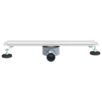 360° Shower Drain with Slim Model Silver 50 cm