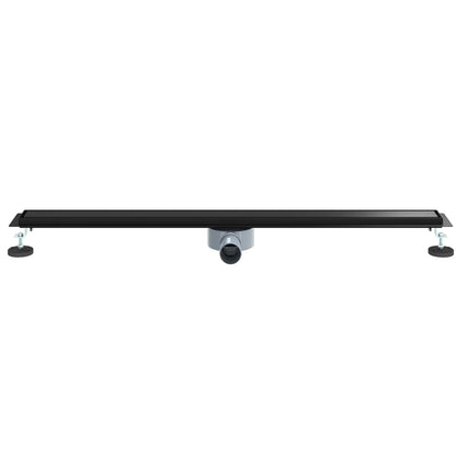 Shower Drain 2-in-1 with 360° Siphon Black 100 cm