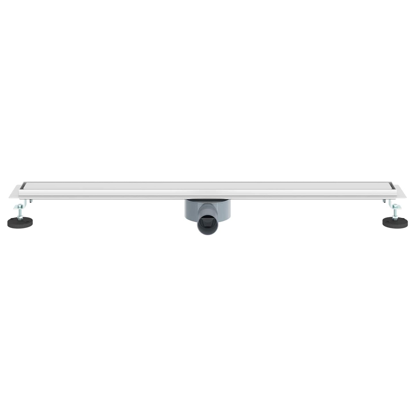 Shower Drain 2-in-1 with 360° Siphon Silver 90 cm