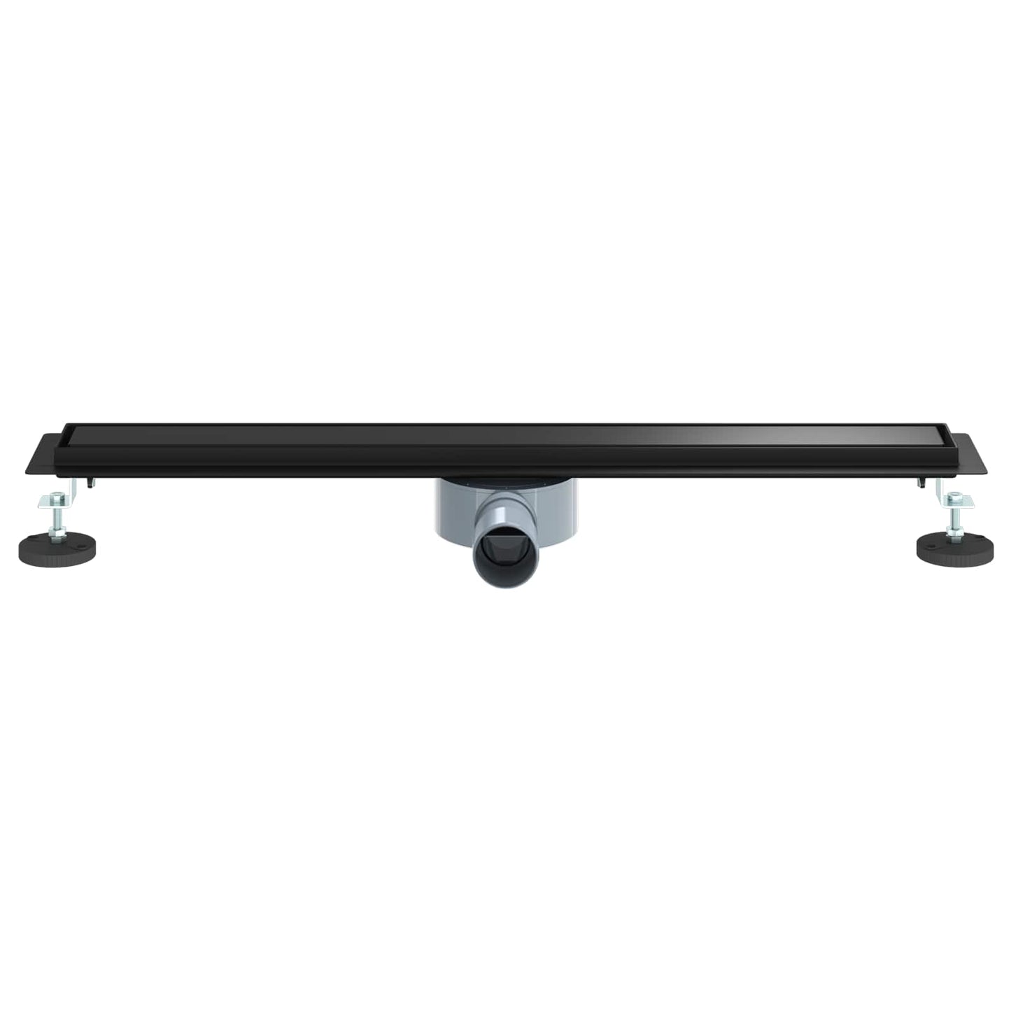 Shower Drain 2-in-1 with 360° Siphon Black 70 cm