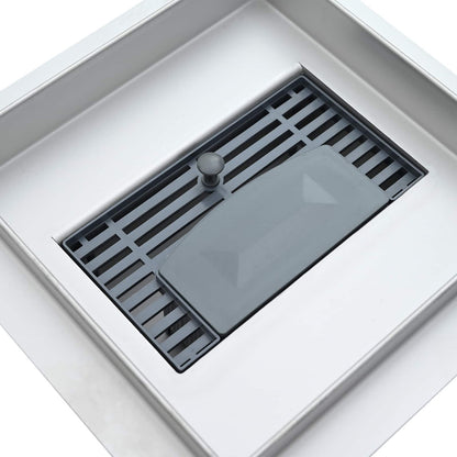 Dot Shower Drain Silver 20 x 20 cm Stainless Steel 304