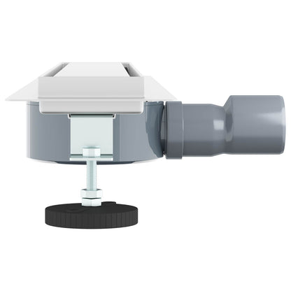Shower Drain 2-in-1 with 360° Siphon Silver 54 x 11 x 9.5 cm