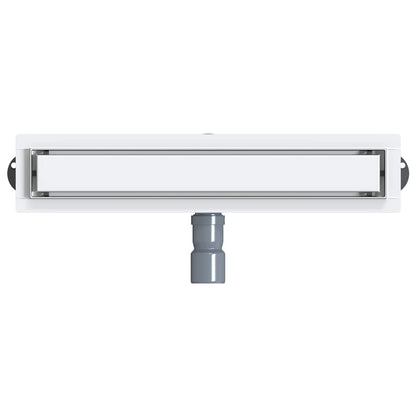 Shower Drain 2-in-1 with 360° Siphon Silver 54 x 11 x 9.5 cm