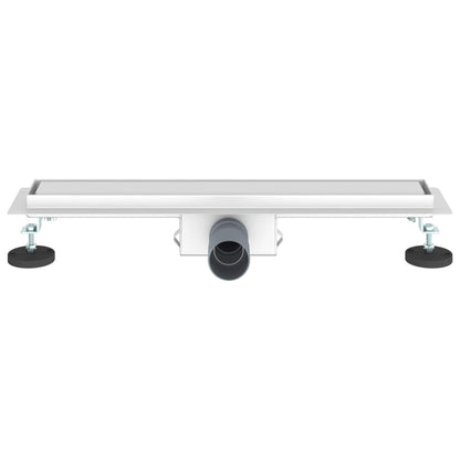 2 in 1 Shower Drain Silver 60 cm Stainless Steel 304