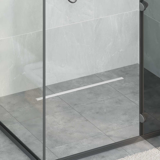 360° Shower Drain with Slim Model Silver 70 cm