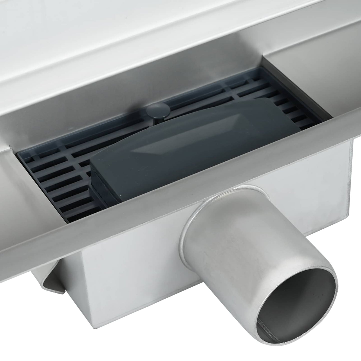 Wall Mounted Shower Drain Silver 100 cm Stainless Steel 304