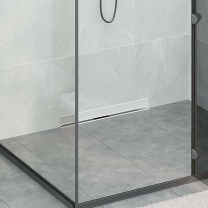 Wall Mounted Shower Drain Silver 60 cm Stainless Steel 304