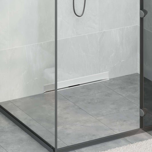 Wall Mounted Shower Drain Silver 60 cm Stainless Steel 304