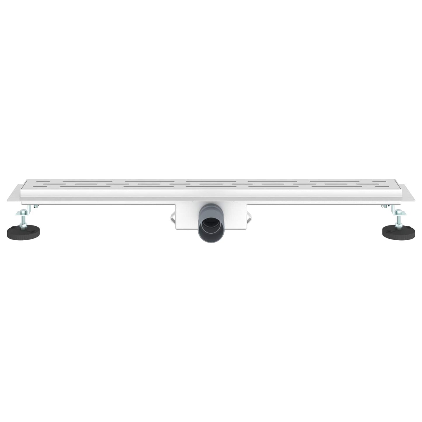 Shower Drain with Line Design Silver 80 cm Stainless Steel 304