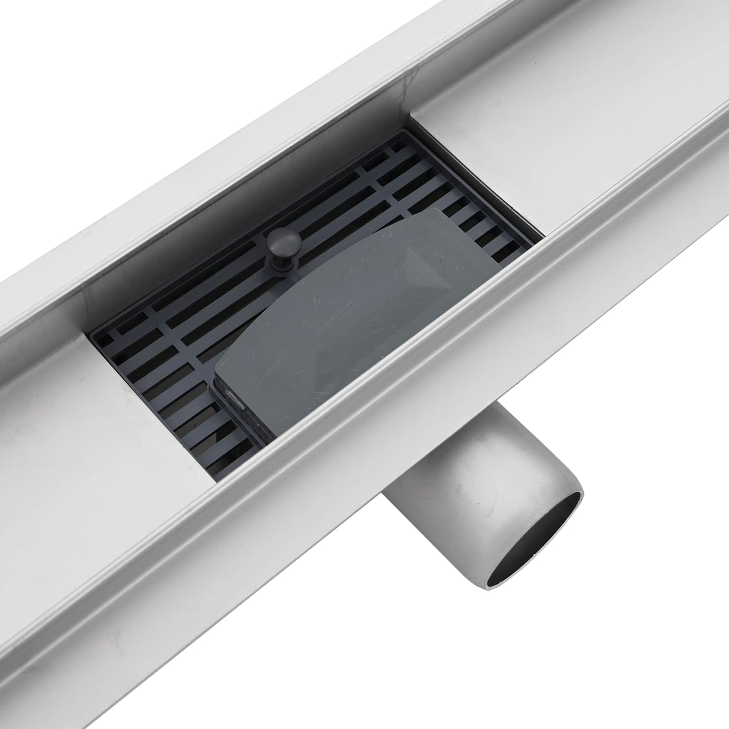 2 in 1 Shower Drain Silver 50 cm Stainless Steel 304