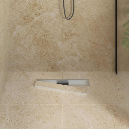 2 in 1 Shower Drain Silver 50 cm Stainless Steel 304