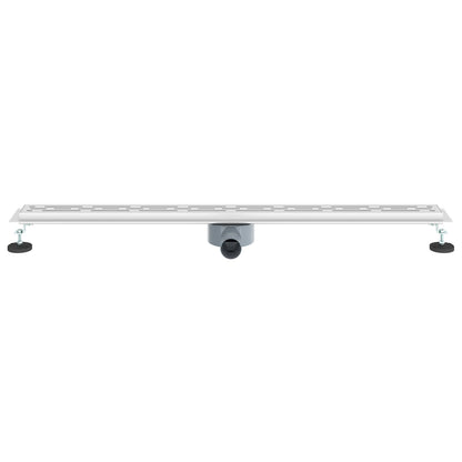 Shower Drain Line Design with 360° Siphon Silver 100 cm