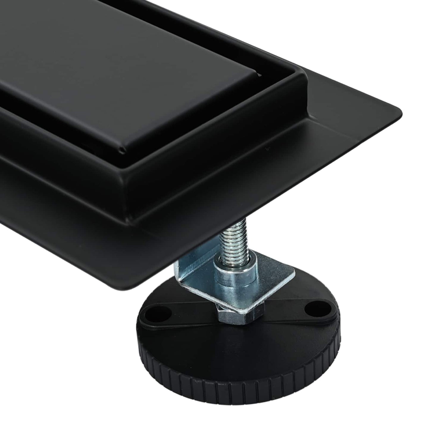 2 in 1 Shower Drain Black 50 cm Stainless Steel 304