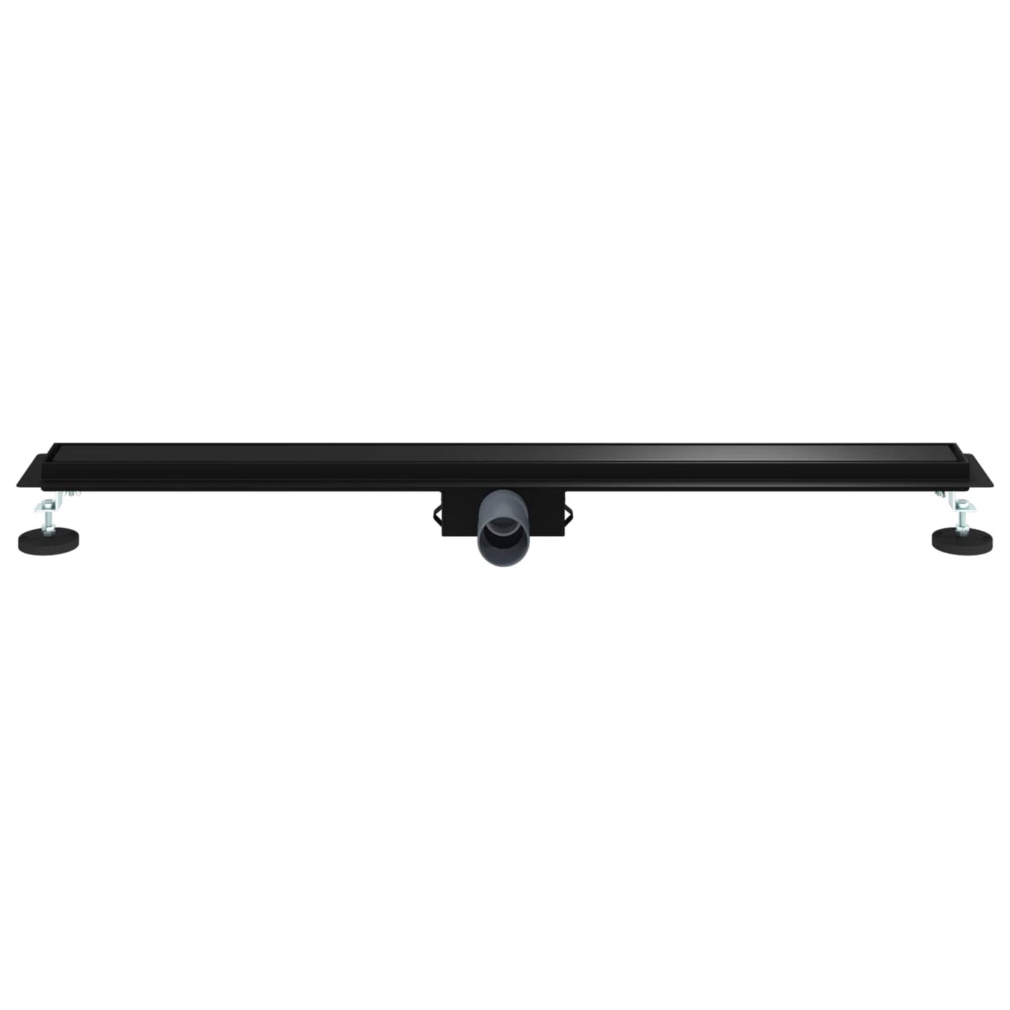 2 in 1 Shower Drain Black 90 cm Stainless Steel 304