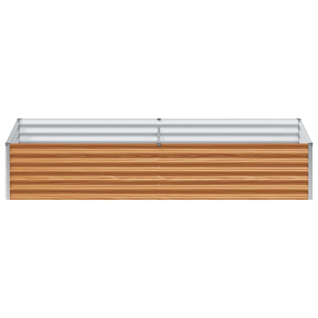 Garden Raised Bed 195 x 100 x 36 cm Galvanised Steel