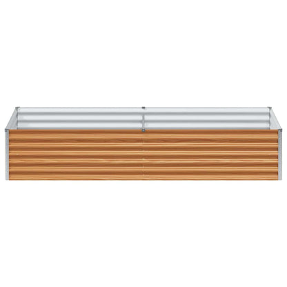 Garden Raised Bed 195 x 100 x 36 cm Galvanised Steel