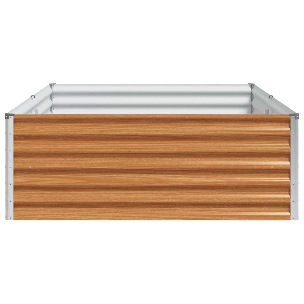 Garden Raised Bed 195 x 100 x 36 cm Galvanised Steel