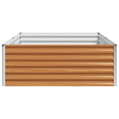 Garden Raised Bed 195 x 100 x 36 cm Galvanised Steel