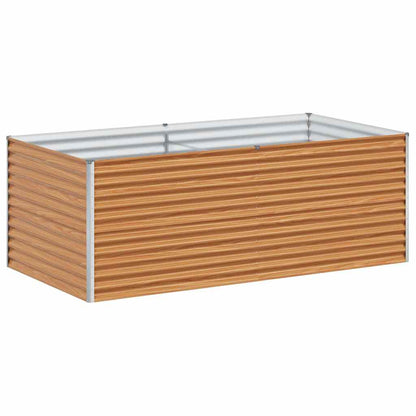 Garden Raised Bed 195 x 100 x 68 cm Galvanised Steel