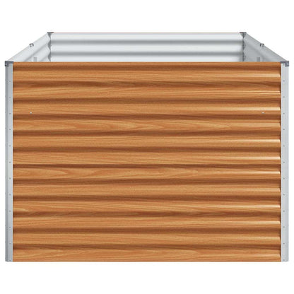 Garden Raised Bed 195 x 100 x 68 cm Galvanised Steel