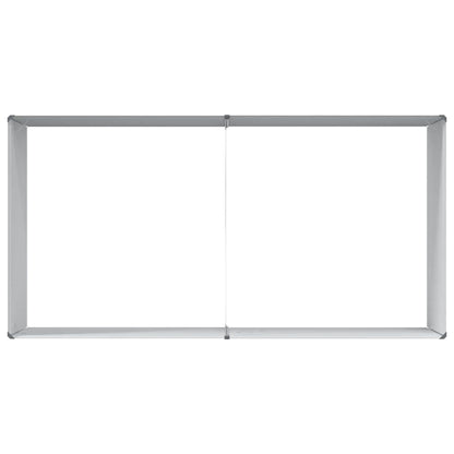 Garden Raised Bed 195 x 100 x 68 cm Galvanised Steel