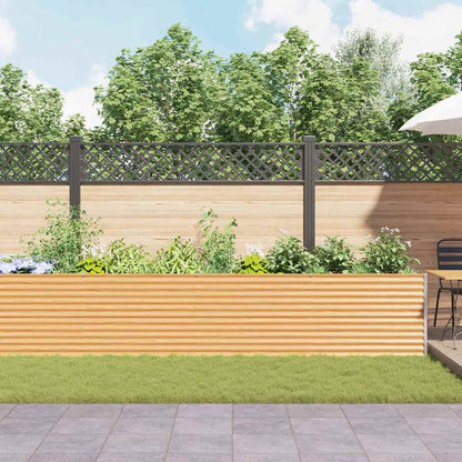 Garden Raised Bed 485 x 100 x 68 cm Galvanised Steel