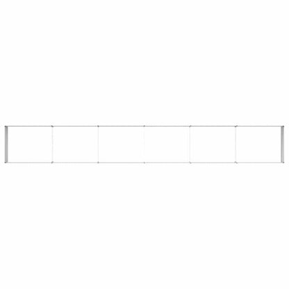 Garden Raised Bed Light Brown 600 x 80 x 45 cm Galvanised Steel