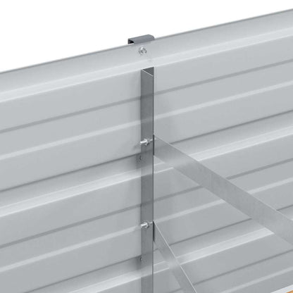 Garden Raised Bed Light Brown 100 x 40 x 45 cm Galvanised Steel