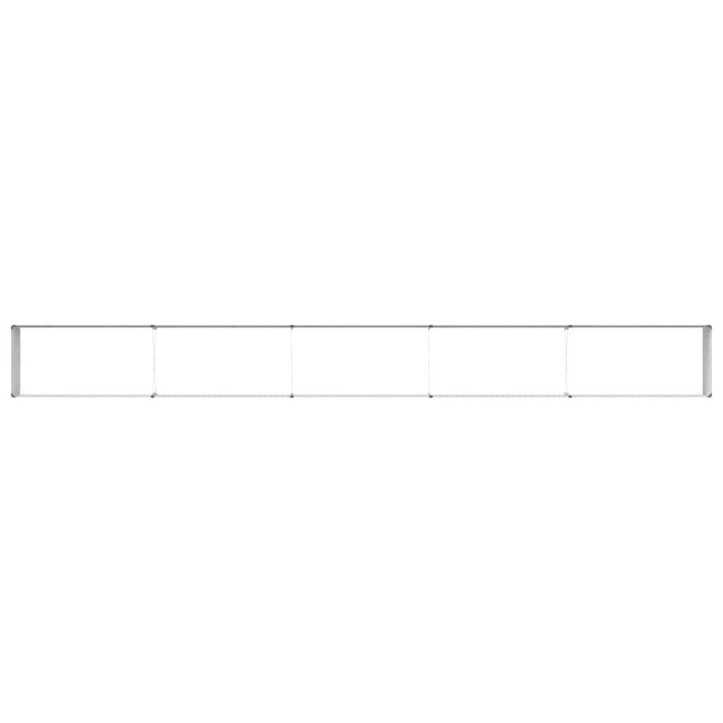 Garden Raised Bed Light Brown 485 x 50 x 36 cm Galvanised Steel