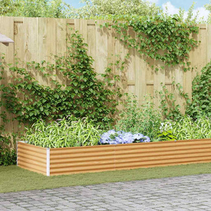 Garden Raised Bed 485 x 100 x 36 cm Galvanised Steel