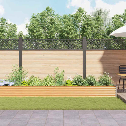 Garden Raised Bed 485 x 100 x 36 cm Galvanised Steel