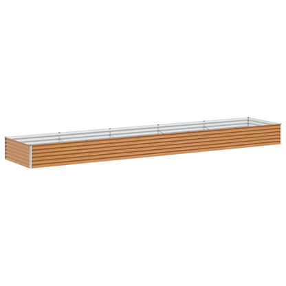 Garden Raised Bed 485 x 100 x 36 cm Galvanised Steel
