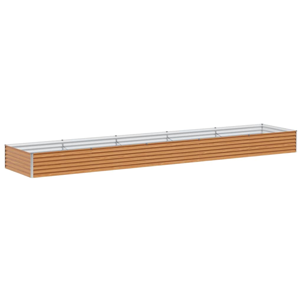 Garden Raised Bed 485 x 100 x 36 cm Galvanised Steel