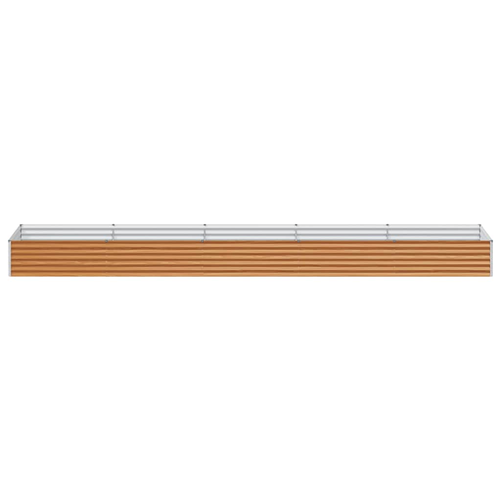 Garden Raised Bed 485 x 100 x 36 cm Galvanised Steel