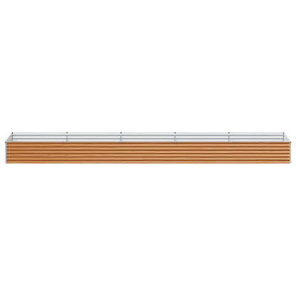 Garden Raised Bed 485 x 100 x 36 cm Galvanised Steel