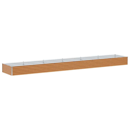 Garden Raised Bed Light Brown 582 x 100 x 36 cm