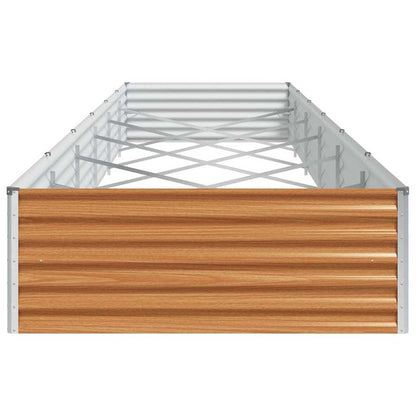 Garden Raised Bed 582 x 100 x 36 cm Galvanised Steel