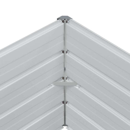 Garden Raised Bed Light Brown 240 x 80 x 45 cm Galvanised Steel