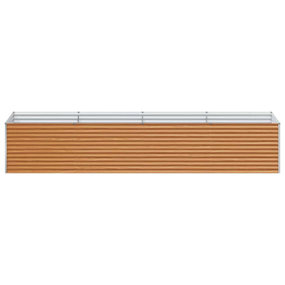 Garden Raised Bed 390 x 100 x 68 cm Galvanised Steel