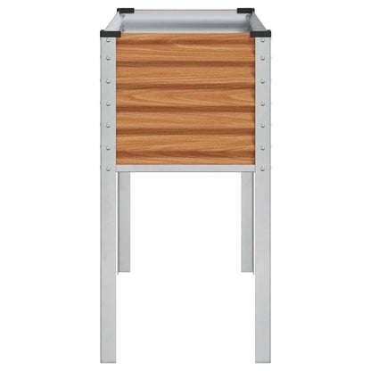 Garden Planter Light Brown 100 x 45 x 90 cm Galvanised Steel