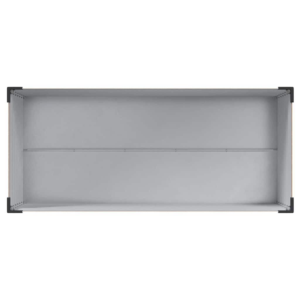 Garden Planter Light Brown 100 x 45 x 90 cm Galvanised Steel