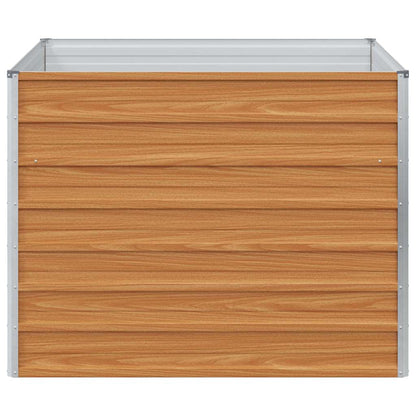 Garden Raised Bed Light Brown 100 x 100 x 77 cm