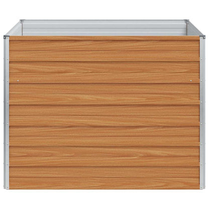 Garden Raised Bed Light Brown 100 x 100 x 77 cm