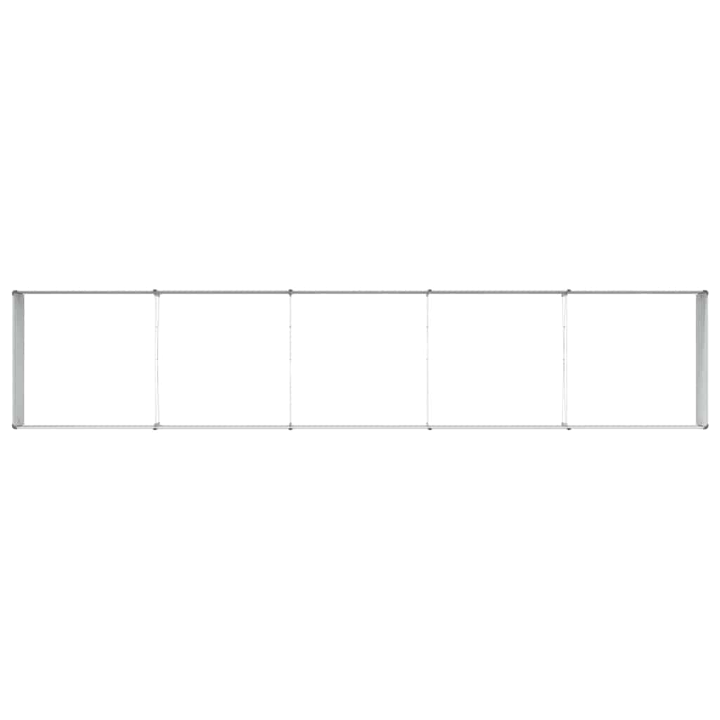 Garden Raised Bed Light Brown 400 x 80 x 45 cm Galvanised Steel
