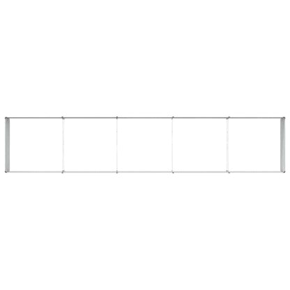 Garden Raised Bed Light Brown 400 x 80 x 45 cm Galvanised Steel
