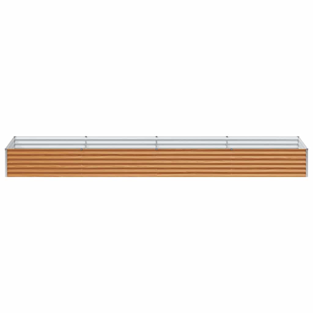 Garden Raised Bed 390 x 100 x 36 cm Galvanised Steel