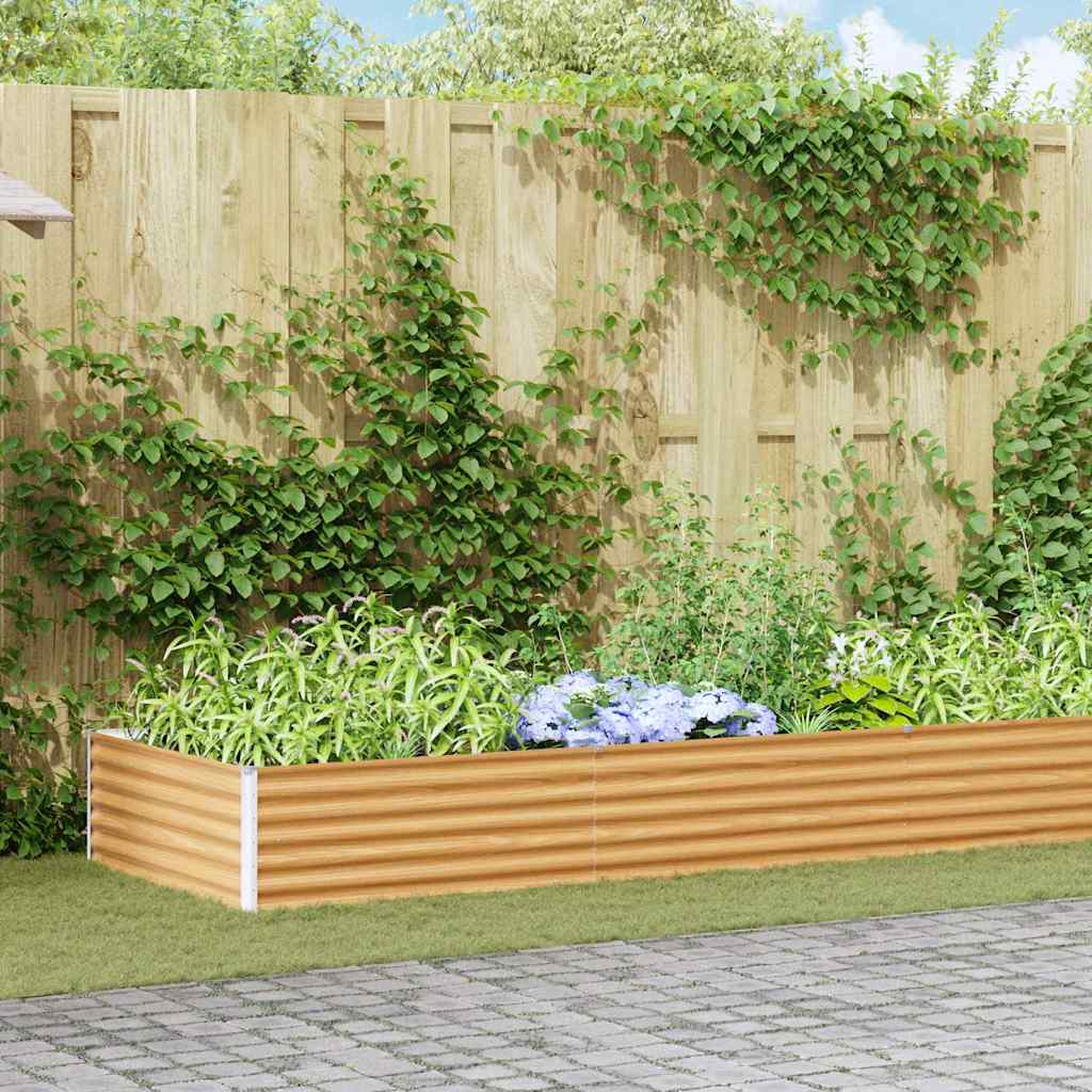 Garden Raised Bed 775 x 100 x 36 cm Galvanised Steel