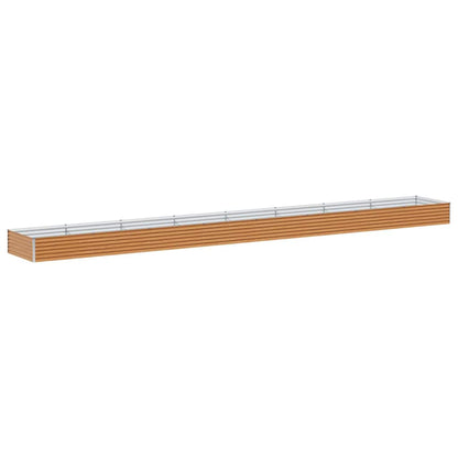 Garden Raised Bed 775 x 100 x 36 cm Galvanised Steel